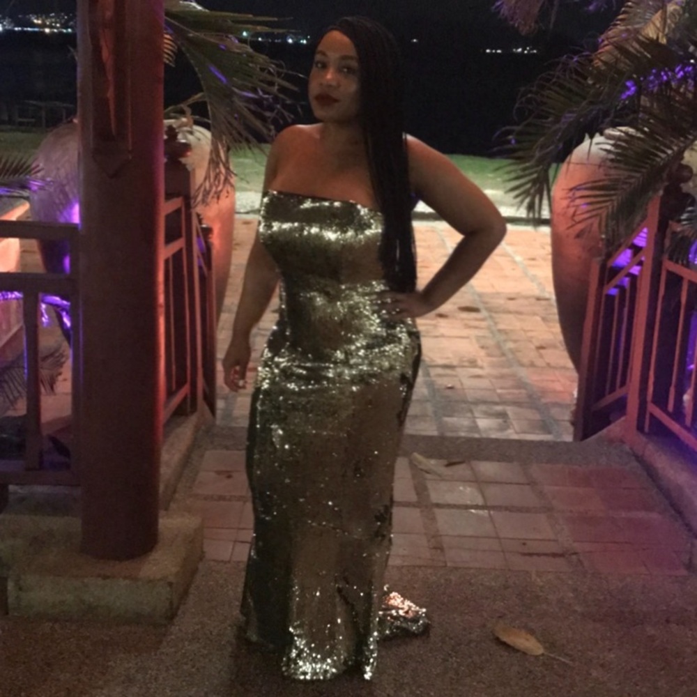 Sequin maxi dress